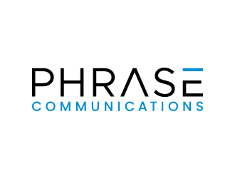 Phrase Communications logo design by lexipej