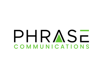 Phrase Communications logo design by lexipej