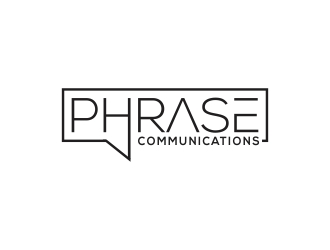 Phrase Communications logo design by rokenrol