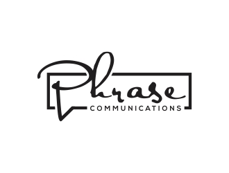 Phrase Communications logo design by rokenrol