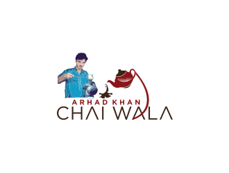ARHAD KHAN CHAI WALA logo design by bricton
