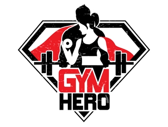 Gym Hero logo design by DreamLogoDesign