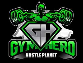 Gym Hero logo design by Suvendu