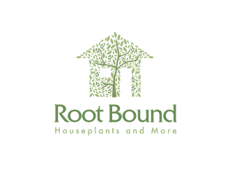 Root Bound  - Houseplants and More logo design by PRN123
