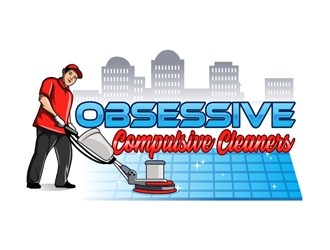 Obsessive Compulsive Cleaners  logo design by DreamLogoDesign