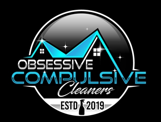 Obsessive Compulsive Cleaners  logo design by DreamLogoDesign