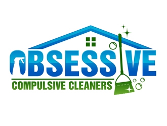 Obsessive Compulsive Cleaners  logo design by DreamLogoDesign