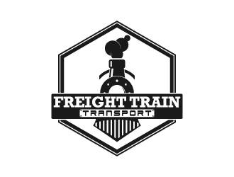 FREIGHT TRAIN TRANSPORT  logo design by fastsev
