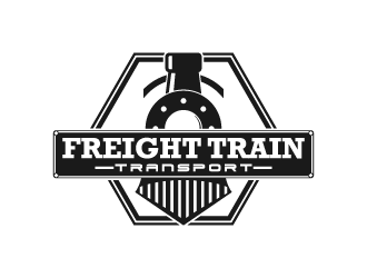 FREIGHT TRAIN TRANSPORT  logo design by fastsev