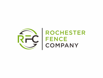 Rochester Fence Company logo design by checx