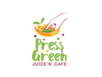 Press Green (JuiceN Cafe) logo design by mrdesign