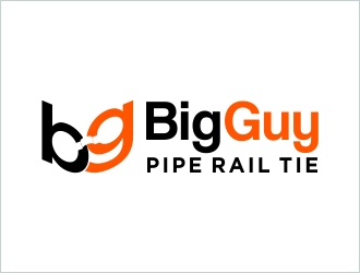 Big Guy Pipe Rail Tie  logo design by Shabbir