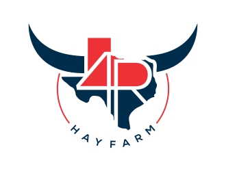 4R Hay Farm logo design by rokenrol