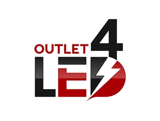 Outlet4LED logo design by DreamLogoDesign