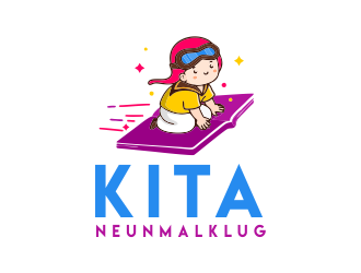 KITA neunmalklug logo design by JessicaLopes