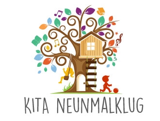 KITA neunmalklug logo design by Suvendu