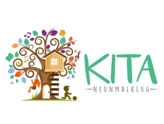 KITA neunmalklug logo design by Suvendu