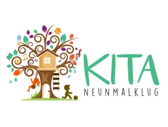 KITA neunmalklug logo design by Suvendu