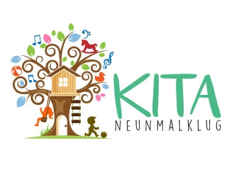 KITA neunmalklug logo design by Suvendu