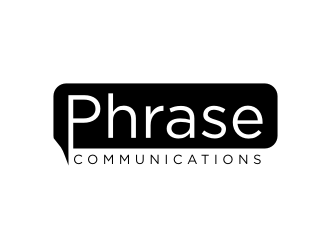 Phrase Communications logo design by Barkah