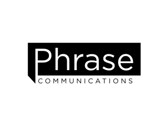 Phrase Communications logo design by Barkah