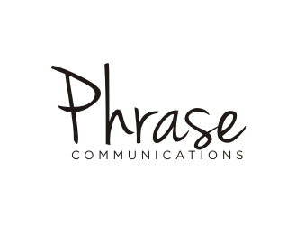 Phrase Communications logo design by Barkah