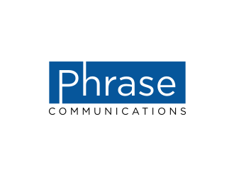 Phrase Communications logo design by Barkah