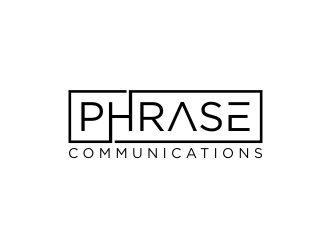 Phrase Communications logo design by Barkah