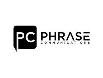 Phrase Communications logo design by Barkah