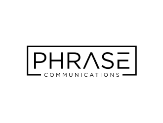 Phrase Communications logo design by Barkah