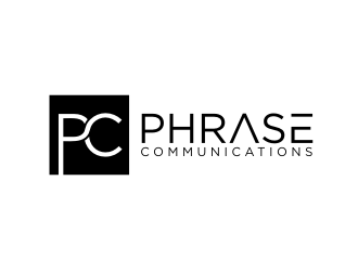 Phrase Communications logo design by Barkah