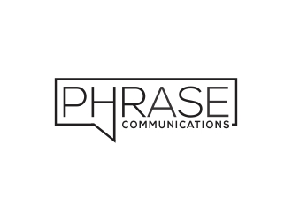 Phrase Communications logo design by rokenrol
