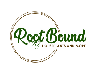 Root Bound  - Houseplants and More logo design by Girly