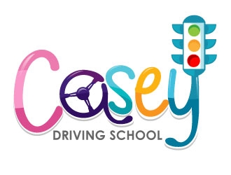 Casey Driving School logo design by Suvendu