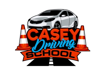 Casey Driving School logo design by DreamLogoDesign