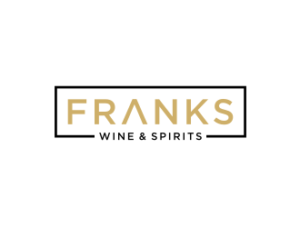 Franks Wine & Spirits logo design by johana