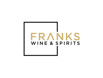 Franks Wine & Spirits logo design by johana