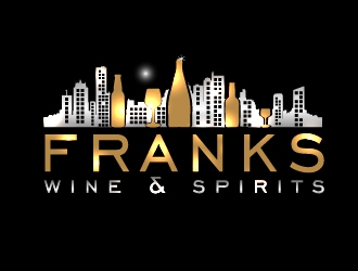 Franks Wine & Spirits logo design by shravya