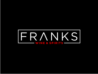 Franks Wine & Spirits logo design by bricton