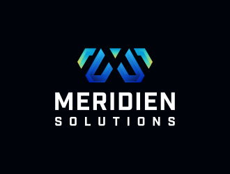 Meridien Solutions logo design by puthreeone