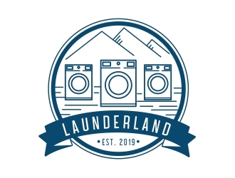 Launderland  logo design by Mardhi
