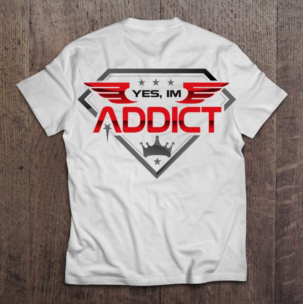 YES, IM ADDICT logo design by dorijo