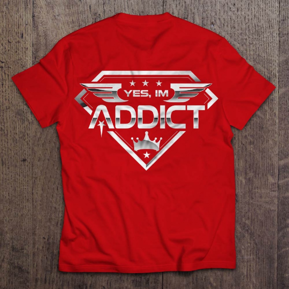YES, IM ADDICT logo design by dorijo