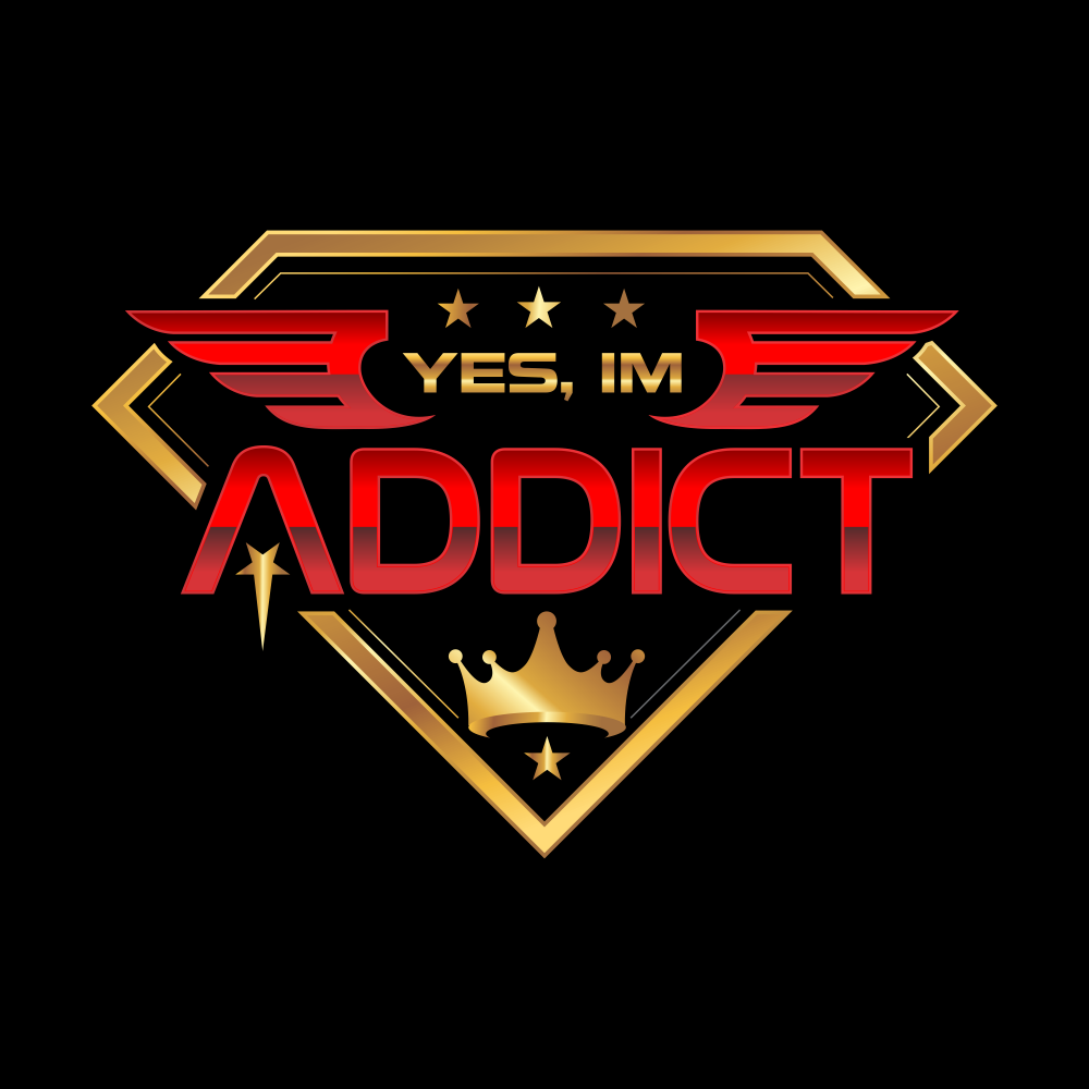 YES, IM ADDICT Digital Design - 48hourslogo