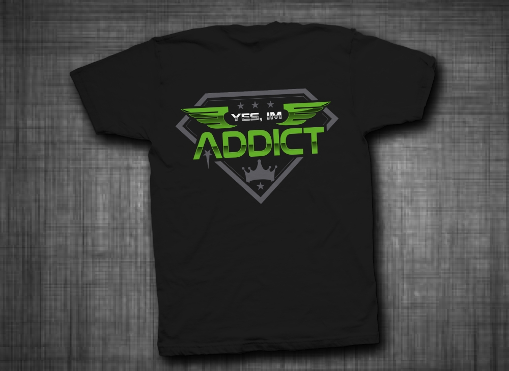 YES, IM ADDICT logo design by LogOExperT