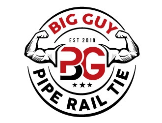 Big Guy Pipe Rail Tie  logo design by Conception