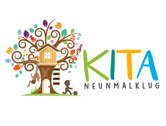 KITA neunmalklug logo design by Suvendu