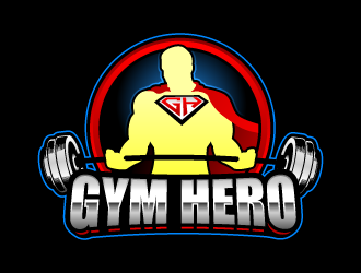 Gym Hero logo design by lestatic22