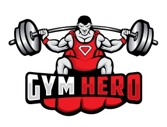 Gym Hero logo design by Conception