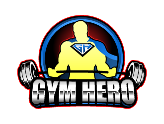 Gym Hero logo design by lestatic22